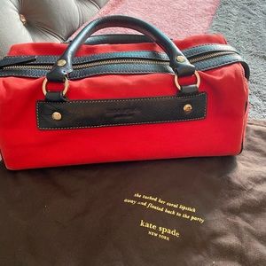 kate spade red and blue bag